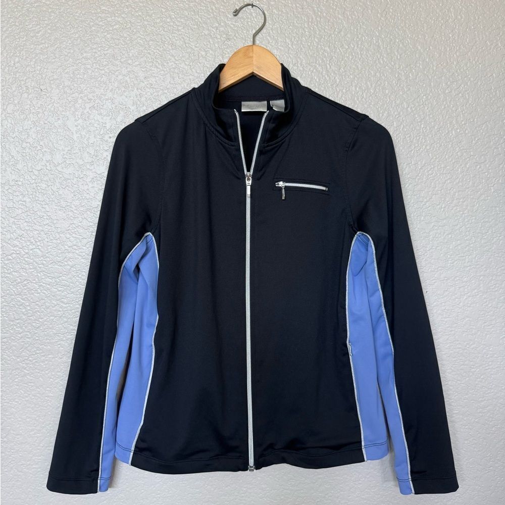 Chico’s Zenergy Black Zip Front Active Jacket Top 0